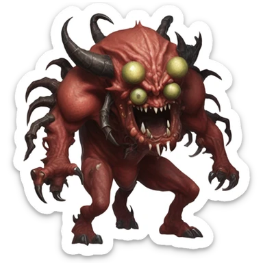 Warhammer 40k chaos demons  sticker