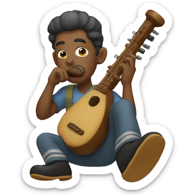 Tubarão empinando pipa  sticker