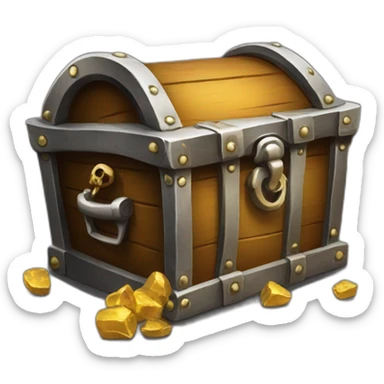pirate treasure sticker