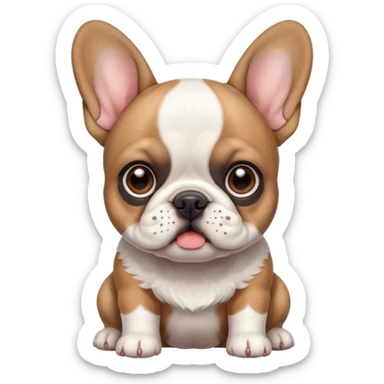 a French bulldog puppy sticker