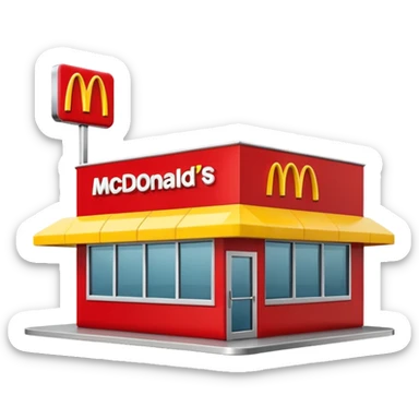 McDonald's sticker