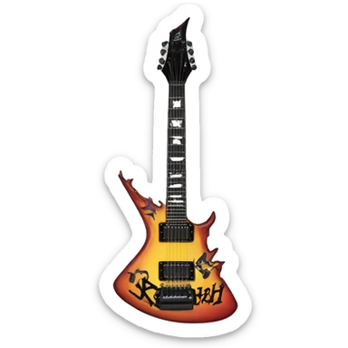 Guitar bc rich warlock sticker