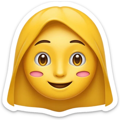 Maracujá estilizado, amarelo vibrante, carinha fofa e expressiva, traços simples em estilo emoji, fundo transparente. sticker