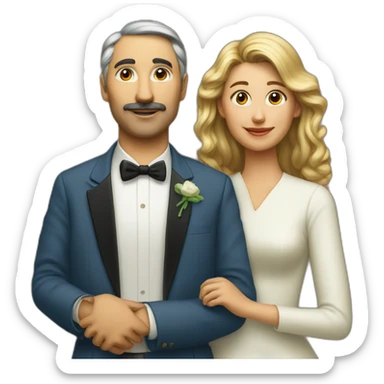 Wife 1994 with her husband 1991 with child  sticker