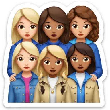 Katseye music group 6 members all girl sticker