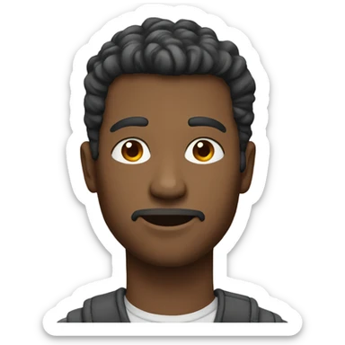 casual male style portrait sticker