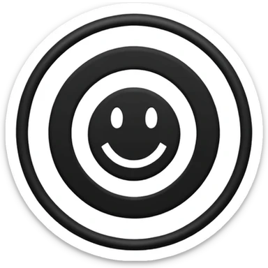 Black circle with “MB” written on in the middle of it. Nothing else sticker