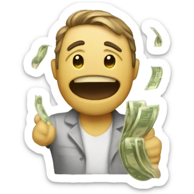 just give me my money happy sticker