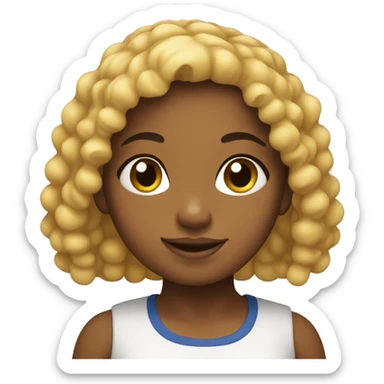 Cutie Dominican girl  sticker