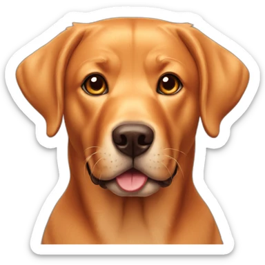 foxred labrador sticker