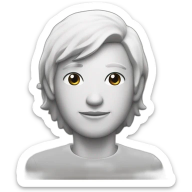 persona poco heterosexual señalando sticker