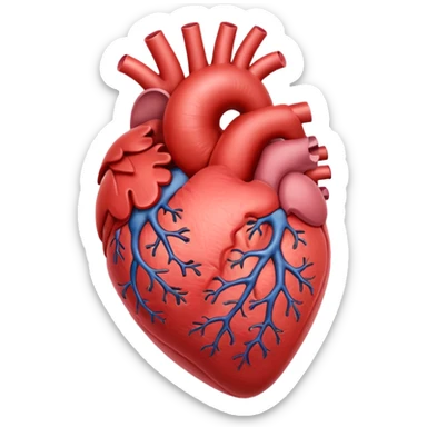 heart organ sticker