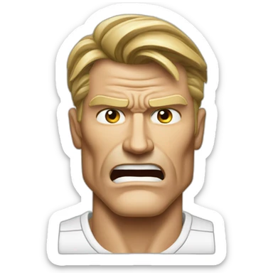 dolph-lundgren-laborant-angry sticker