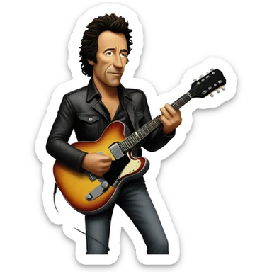bruce springsteen album cover  sticker