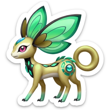 Meloetta-Inteleon-Gabite-Keldeon-Pokémon-Fakémon-fusion-hybrid-creature sticker