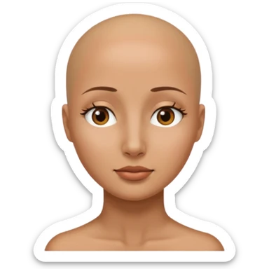 sugeneruok moters galva be akiu ir burnos be noses ir plauku sticker