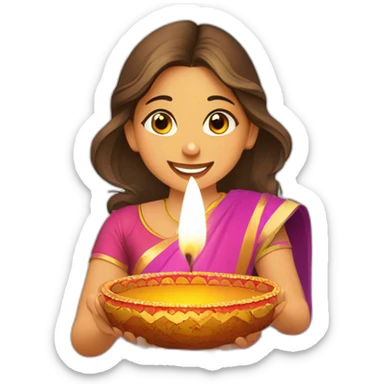 Wishing you a Diwali filled with love, laughter, and the sweetness of festive treats. Have a joyous celebration! sticker