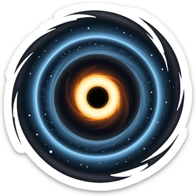 Un trou noir sticker