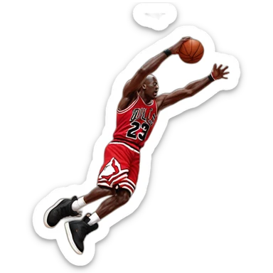 Michael jordan slam dunk sticker
