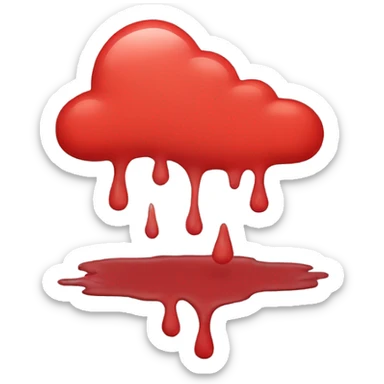 red puddle sticker