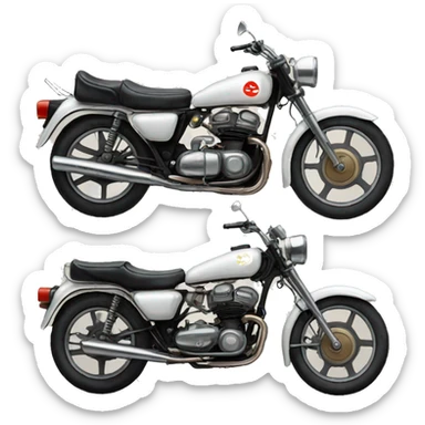 Motorcycle from 1980 from Germany sticker