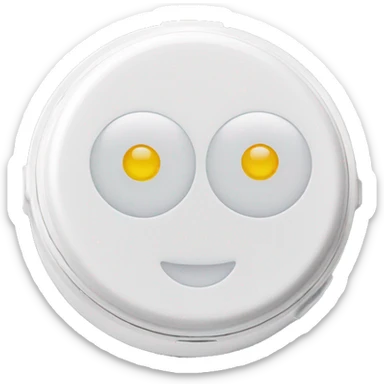 dual-compartment screw-top prescription contact lens case sticker