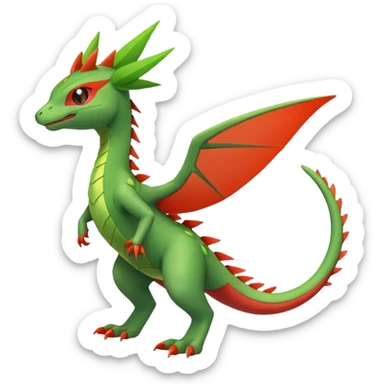 Sceptile-Peppercat-Koraidon-Flygon-fusion, full body sticker