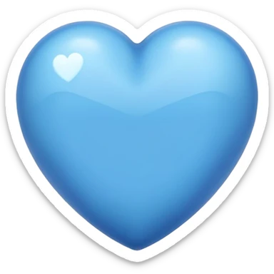 cuore blu e abbraccio sticker
