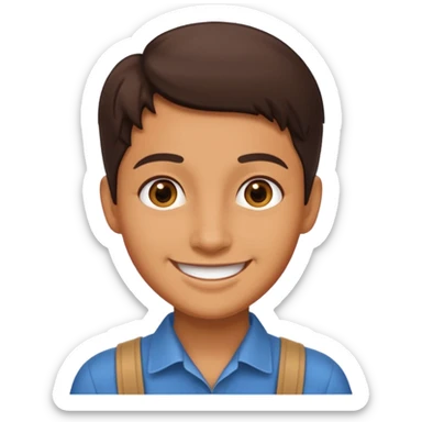 museum guide face sticker