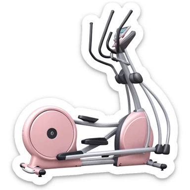 Light pink elliptical machine sticker