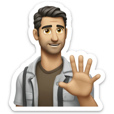 Adam Mosseri gesturing no sticker