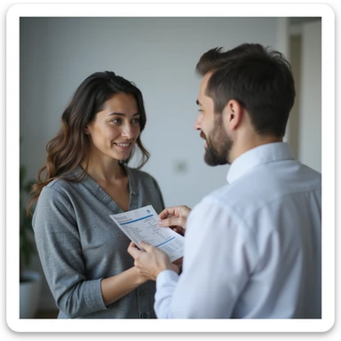realistic image of a woman consulting a doctor before taking a supplement, clinical environment, doctor showing analysis results indicating a deficiency, professional atmosphere, realistic details sticker