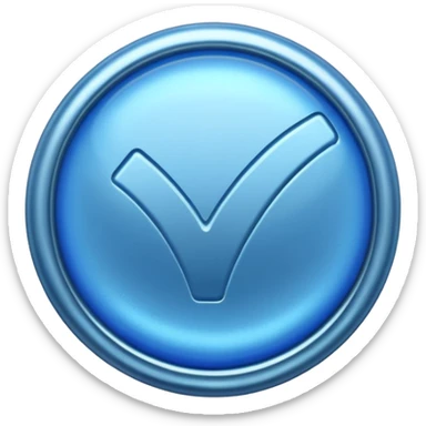 Verified blue tick sticker