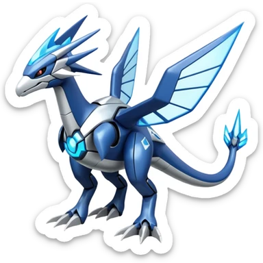 Futuristic Helioptile-Kyurem-Dialga-Latios-Miraidon-Pokémon, full body sticker
