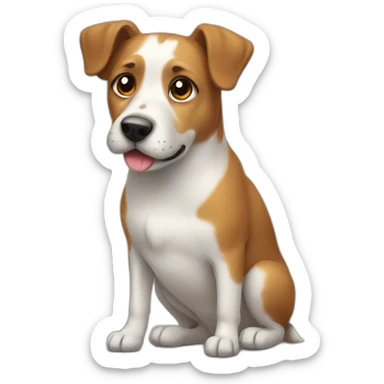 dog using calculator sticker