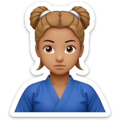 gymnast girl wearing a bjj gi sticker