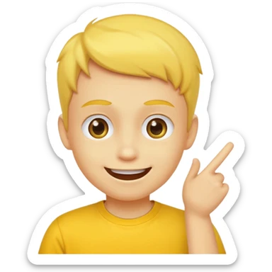 whistling innocent yellow smiley sticker