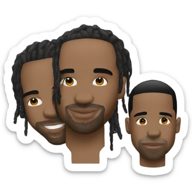 Drake and Travis Scott  sticker