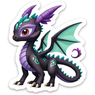 Meloetta-Palkia-Spyro-Toothless-Stitch-Pokémon-Fakémon-creature-hybrid sticker