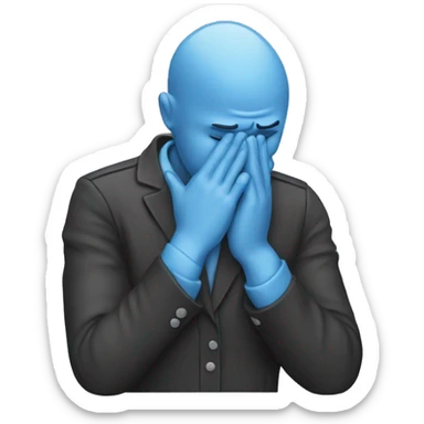 emoji doing facepalm sticker