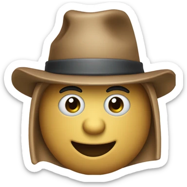 Cane con cappello a cilindro  sticker