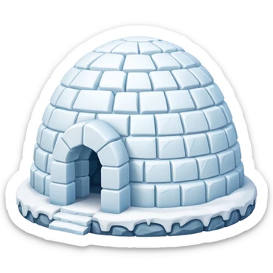 different type of igloo house sticker