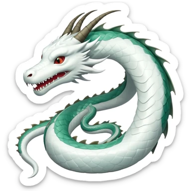Dragon Haku from Spirited Away sticker