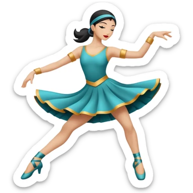 North-East (NE): "dancer_northeast: Create a minimal flat-vector dancer icon facing north-east. Pose same dynamic motion rotated to face NE. Black stroke 2px on transparent background, square canvas 1:1, SVG vector style, no text or facial features." sticker