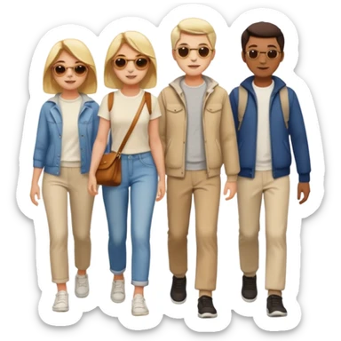 a Footpath on a park and people are walking  sticker