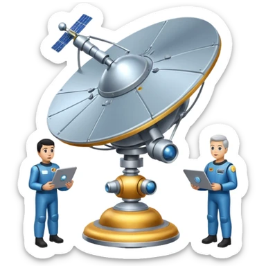 satellite qui observe plein d’unités sticker