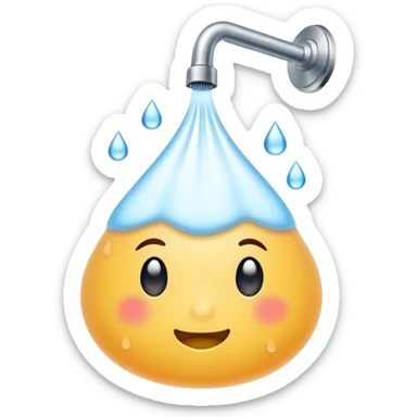 Hot shower  sticker