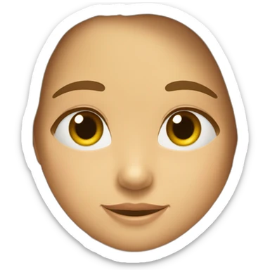 Gemelos Niño y niña de 8 años, niño pelo marrón claro liso y la niña pelo marrón oscuro rizado sticker