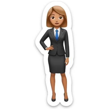 LAdy Boss, different pose sticker