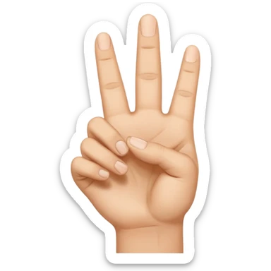 hand with index finger raised sticker